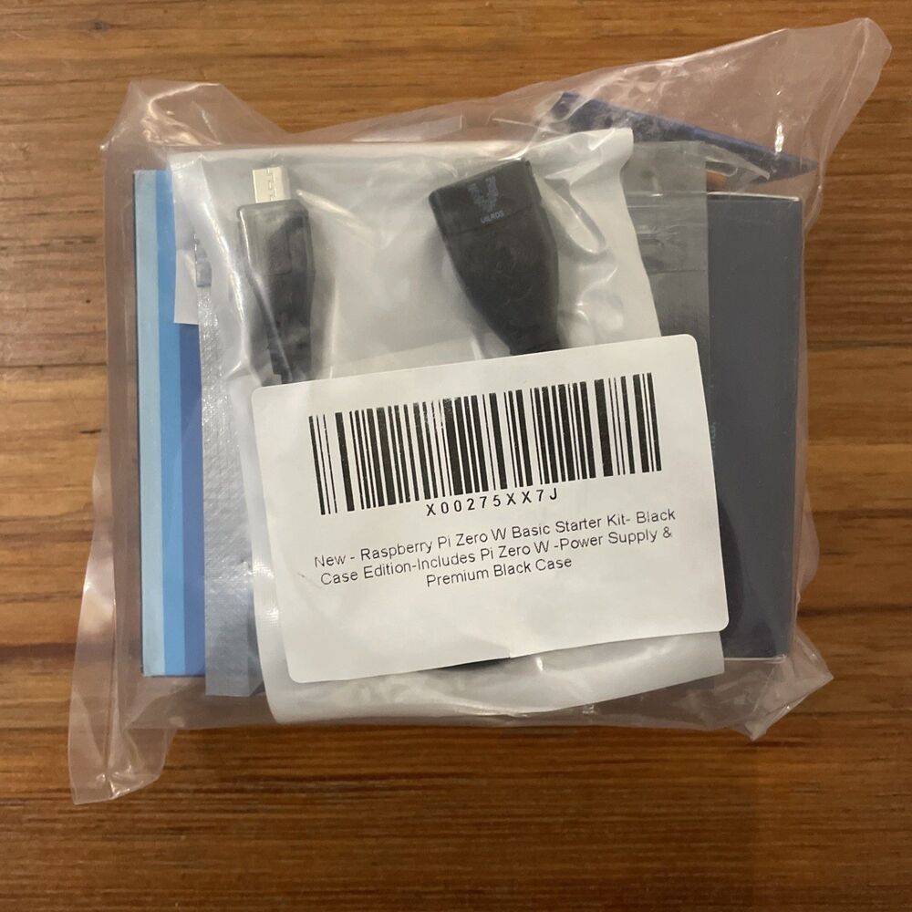 Vilros Raspberry Pi Zero W Starter Kit Sealed Black Case Power Supply NWT